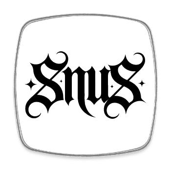 Snus – Nikotinbeutel Zyn T-Shirt - Viereckiger Kühlschrankmagnet - Weiß - Vorne