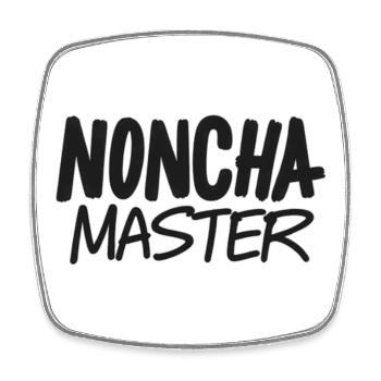 Noncha Maître - Magnet carré - blanc - Devant