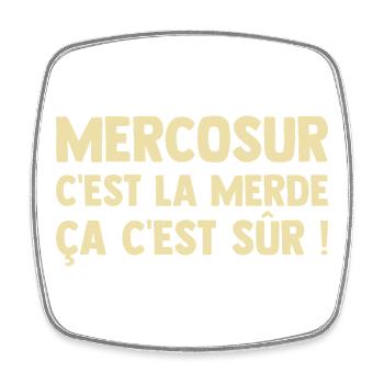 Mercosur Farmer Breeder Agriculture - Square fridge magnet - white - Front