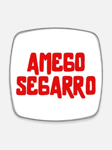 AMEGO SEGARRO - Square fridge magnet - white