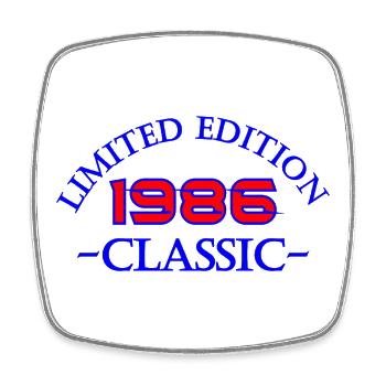 1986 Limited Edition Classic - Viereckiger Kühlschrankmagnet - Weiß - Vorne