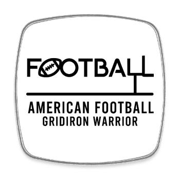 American Football Gridiron Warrior Design - Square fridge magnet - white - Front