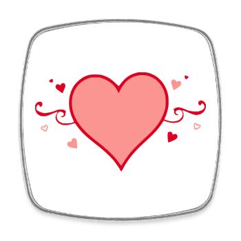 Gift Mother's Day Gift Mom Gifts - Square fridge magnet - white - Front