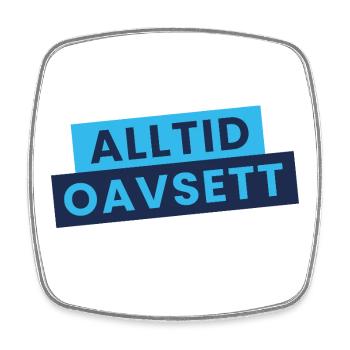 Immer unabhängig – stilvolle Aussage - Viereckiger Kühlschrankmagnet - Weiß - Vorne