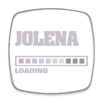 Geschenk für Jolena - Viereckiger Kühlschrankmagnet - Weiß - Vorne