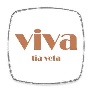 Viva Tia Veta - Magnet carré - blanc - Devant