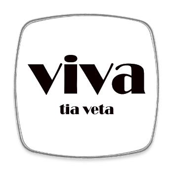 viva tia veta - Magnet carré - blanc - Devant