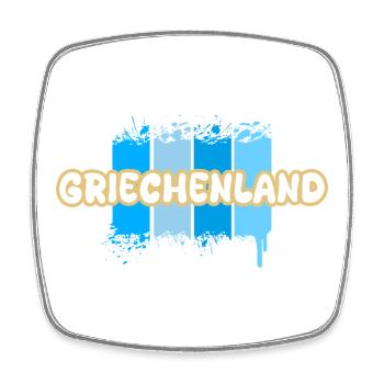 Greece as Greece - Square fridge magnet - white - Front