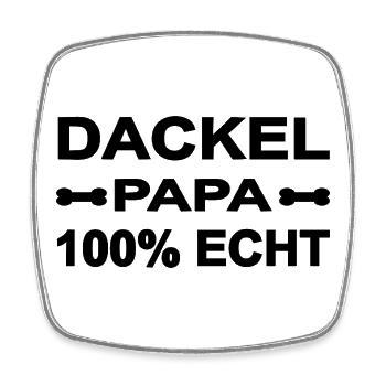 Dackel - Viereckiger Kühlschrankmagnet - Weiß - Vorne