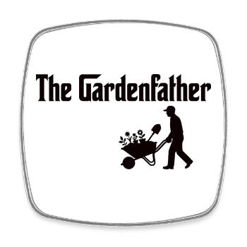 The Gardenfather – Der Pate des Gartens - Viereckiger Kühlschrankmagnet - Weiß - Vorne