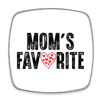 Mother's Favorite - Square fridge magnet - white - Front