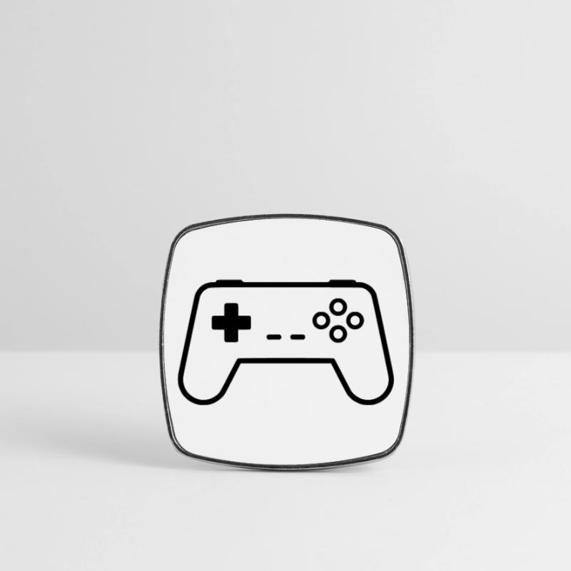 Gamepad Controller Outline Gaming Vector Square fridge magnet
