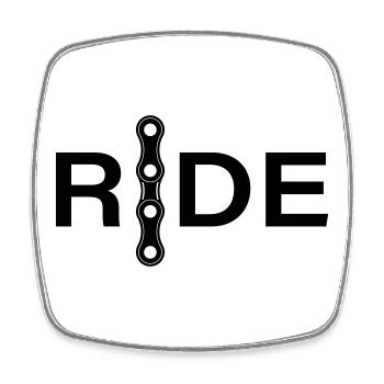 Chain Lines Minimal Design - Square fridge magnet - white - Front