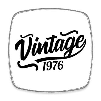 1976 Born in 1976, 56th birthday - Square fridge magnet - white - Front