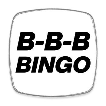 TENDANCE B-B-B-BINGO, PLAISIR VIRAL, PRÉSIDENT 🪑 D’ÉCOLE À MÈMES - Magnet carré - blanc - Devant