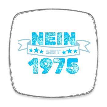 No 1975 - Square fridge magnet - white - Front