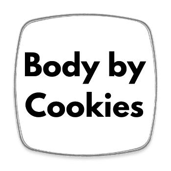 Körper von Cookies - Viereckiger Kühlschrankmagnet - Weiß - Vorne