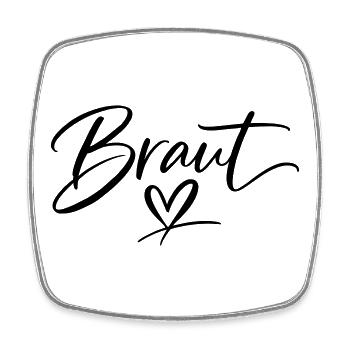 Team Bride - Square fridge magnet - white - Front