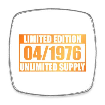 50e anniversaire édition limitée - ꝏ Approvisionnement 04/1976 - Magnet carré - blanc - Devant
