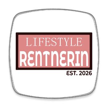 Retiree 2026 Lifestyle - Square fridge magnet - white - Front