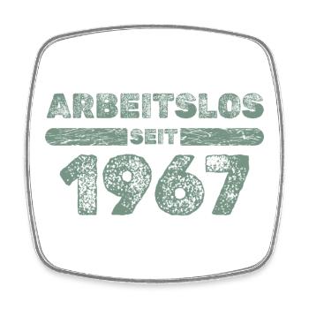 seit 1967 - Viereckiger Kühlschrankmagnet - Weiß - Vorne