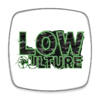 Low Culture Spruch für Tuning Fans und Autofahrer - Viereckiger Kühlschrankmagnet - Weiß - Vorne