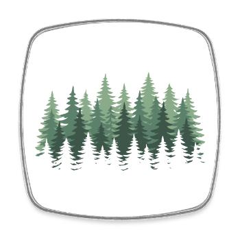 Forêt Nature Arbres Nature Nature Amoureux de la nature - Magnet carré - blanc - Devant