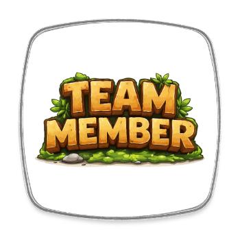 Membres de l’équipe - Magnet carré - blanc - Devant