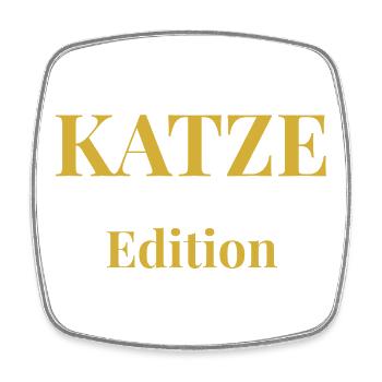 T-shirt chat minimaliste – Design premium - Magnet carré - blanc - Devant