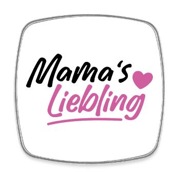 Mama's Liebling - Viereckiger Kühlschrankmagnet - Weiß - Vorne