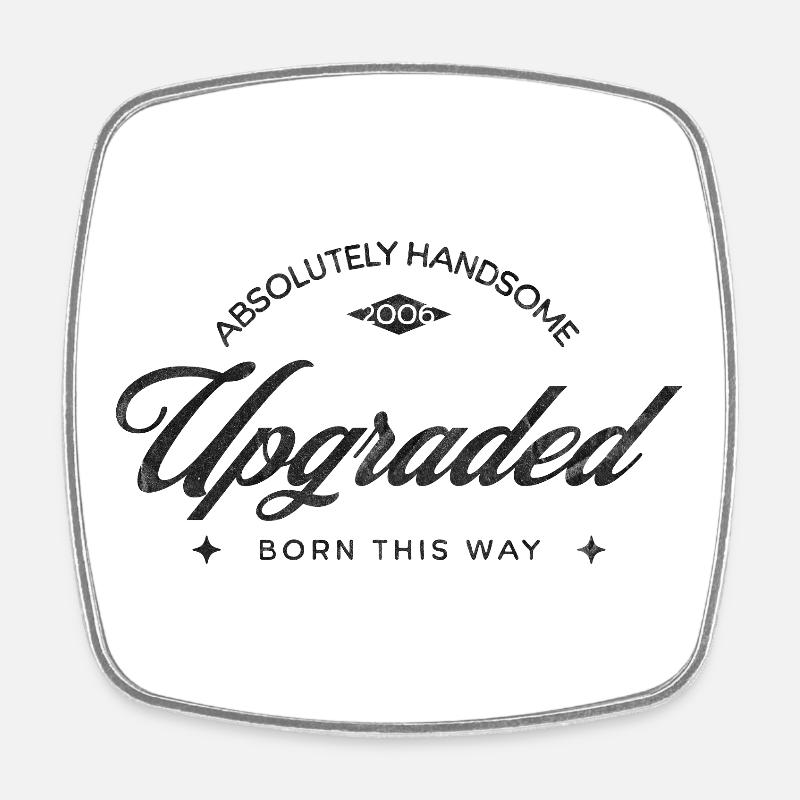 Birthday Vintage 2006 - Upgraded 20 - Square fridge magnet - white