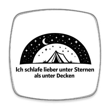 Sternenbogen Kranz - Viereckiger Kühlschrankmagnet - Weiß - Vorne