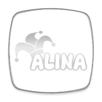 Fastnacht Alina - Viereckiger Kühlschrankmagnet - Weiß - Vorne