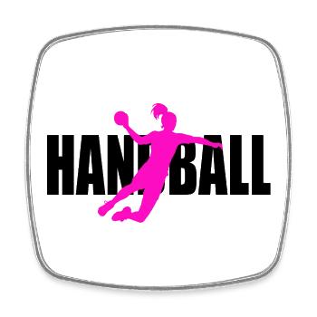 Handball - Magnet carré - blanc - Devant