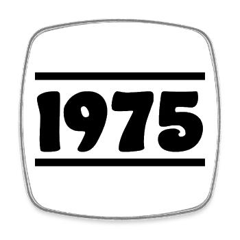 1975 Birthday 1975 - Square fridge magnet - white - Front