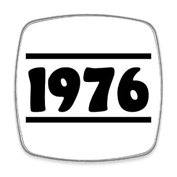 1976 Birthday 1976 - Square fridge magnet - white - Front