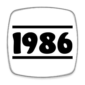 1986 Birthday 1986 - Square fridge magnet - white - Front