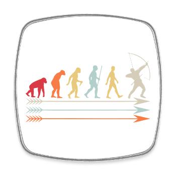 Évolution vers l’Archer : Chemin coloré de l’Archer - Magnet carré - blanc - Devant