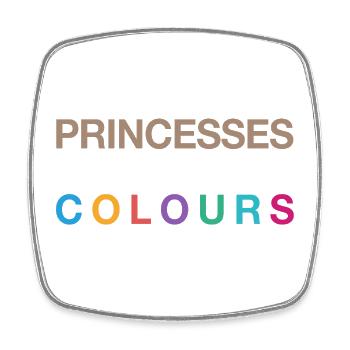 Les princesses existent en toutes les couleurs - Magnet carré - blanc - Devant