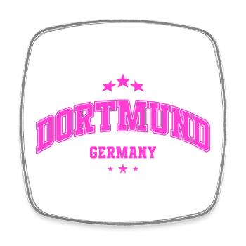 Dortmund Statement for Germany Fans Retro - Square fridge magnet - white - Front