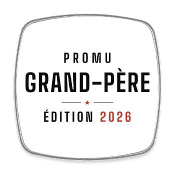 Grand-Père Edition 2026 - Magnet carré - blanc - Devant