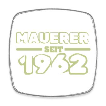 Maurermeister 1962 - Viereckiger Kühlschrankmagnet - Weiß - Vorne