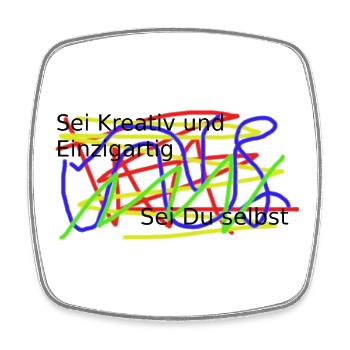 Farbrausch Graffiti Muster - Viereckiger Kühlschrankmagnet - Weiß - Vorne