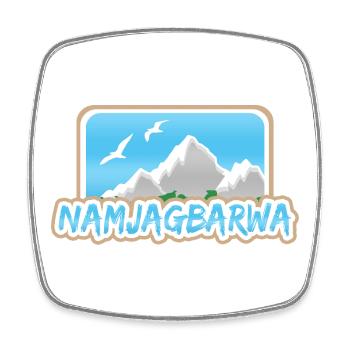 Cadeau pour Namjagbarwa - Magnet carré - blanc - Devant
