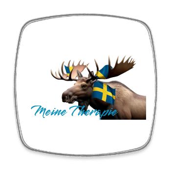 Meine Therapie Schwedenmoose - Viereckiger Kühlschrankmagnet - Weiß - Vorne