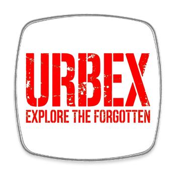 Urbex explore l’oubli - Magnet carré - blanc - Devant