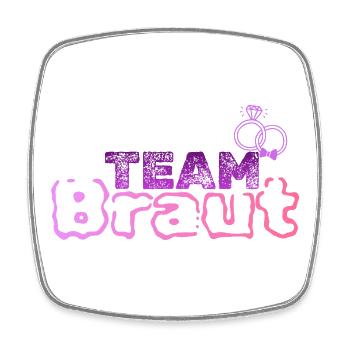 Équipe Bride - Magnet carré - blanc - Devant
