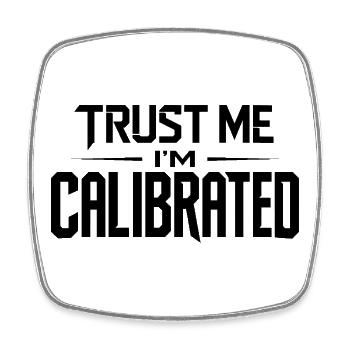 VR Gamer Quote Trust Me Im Calibrated - Viereckiger Kühlschrankmagnet - Weiß - Vorne