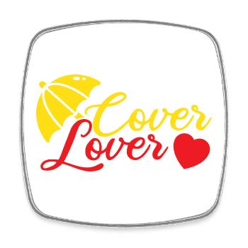 Insurance Agent Cover Lover Funny Insurance Broker - Square fridge magnet - white - Front