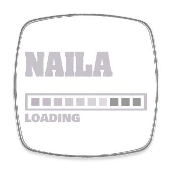 Naila as birth - Square fridge magnet - white - Front